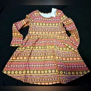 NWT The Children's Place Little Girl Pumpkin and Sunflower Dress, Size 3T